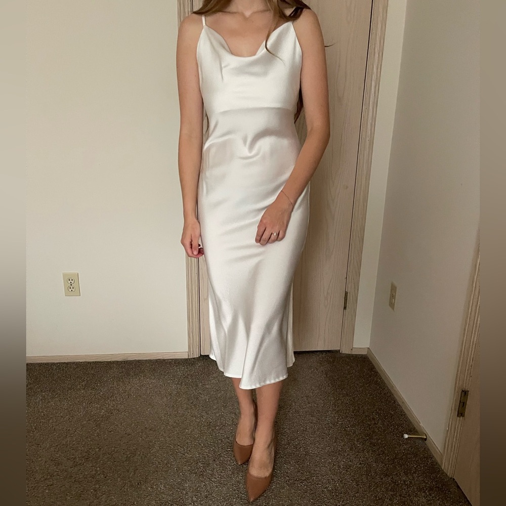 White Midi Dress